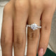 Solitaire with All Around Pave Band