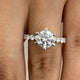 Brielle Engagement Ring 2.80 Carat White Gold