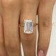 Pery Engagement Ring 5ct TCW, 14K Gold