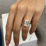 Pery Engagement Ring 5ct TCW, 14K Gold