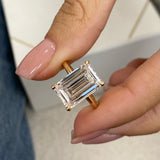 Pery Engagement Ring 5ct TCW, 14K Gold