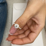 Brynlee Engagement Ring 2.8ct TCW, 14K Gold