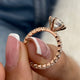 Brynlee Engagement Ring 2.8ct TCW, 14K Gold