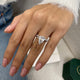 Solitaire with Matching Pave Wedding Band