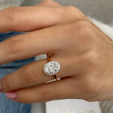 Mary Engagement Ring 1.1ct TCW, 14K Gold