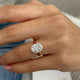 Mary Engagement Ring 1.1ct TCW, 14K Gold