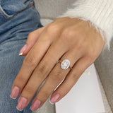 Mary Engagement Ring 1.1ct TCW, 14K Gold