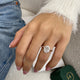 Mary-set Bridal Set Rings Set 1.6ct TCW, 14K Gold