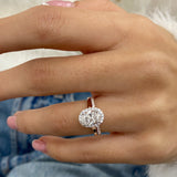 Mary-set Bridal Set Rings Set 1.6ct TCW, 14K Gold