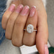 Mary-set Bridal Set Rings Set 1.6ct TCW, 14K Gold