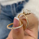 Millie-set Bridal Set Rings Set 2ct TCW, 14K Gold