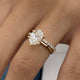 Millie-set Engagement Ring 2 Carat Yellow Gold