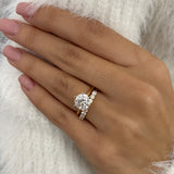 Daisy-set Bridal Set Rings Set 2.7ct TCW, 14K Gold
