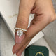 Daisy-set Bridal Set Rings Set 2.7ct TCW, 14K Gold