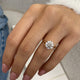 Daisy Engagement Ring 2ct TCW, 14K Gold