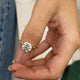 Daisy Engagement Ring 2ct TCW, 14K Gold