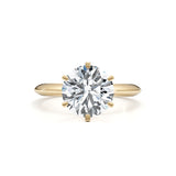 Daisy Engagement Ring 2ct TCW, 14K Gold