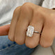 Lir Engagement Ring 5ct TCW, 14K Gold