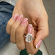 Lir Engagement Ring 5ct TCW, 14K Gold