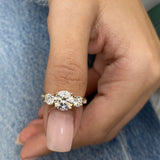 Andrea Engagement Ring 2.2ct TCW, 14K Gold
