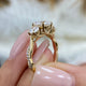 Andrea Engagement Ring 2.2ct TCW, 14K Gold