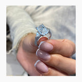 Monica Engagement Ring 5.6ct TCW, 14K Gold
