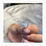 Monica Engagement Ring 5.6ct TCW, 14K Gold