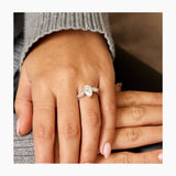 Lea Engagement Ring 3ct TCW, 14K Gold