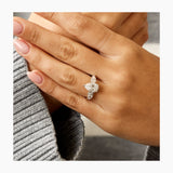 Lea Engagement Ring 3 Carat White Gold
