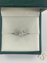 Dina Engagement Ring 4ct TCW, 14K Gold