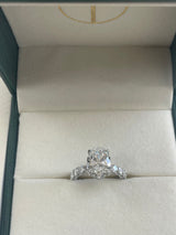 Dina Engagement Ring 4ct TCW, 14K Gold