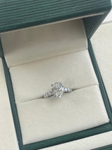 Dina Engagement Ring 4ct TCW, 14K Gold