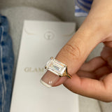 Milan Engagement Ring 5ct TCW, 14K Gold