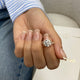 Miki Engagement Ring 3.4ct TCW, 14K Gold