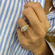 Mali Engagement Ring 3.4ct TCW, 14K Gold