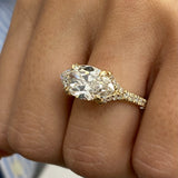 Mali Engagement Ring 3.45 Carat Yellow Gold