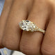 Mali Engagement Ring 3.45 Carat Yellow Gold
