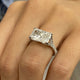 Lotan Engagement Ring 4.4ct TCW, 14K Gold