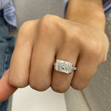 Lotan Engagement Ring 4.4ct TCW, 14K Gold