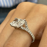 Solitaire with Pave Split Band