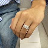 Lotan Engagement Ring 4.45 Carat White Gold