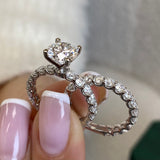 Agatha Engagement Ring 4.20 Carat White Gold