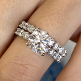 Agatha Bridal Set Rings Set 4.2ct TCW, 14K Gold