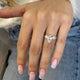 Aska Engagement Ring 3ct TCW, 14K Gold