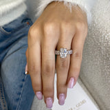Apolena Engagement Ring 5.5ct TCW, 14K Gold