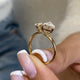 Toi-et Moi Engagement Ring 2ct TCW, 14K Gold