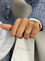 Elisa Engagement Ring 1.2ct TCW, 14K Gold