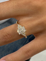 Carmen Engagement Ring 1.2ct TCW, 14K Gold