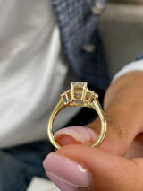 Carmen Engagement Ring 1.2ct TCW, 14K Gold