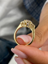 Dayana Engagement Ring 1.2ct TCW, 14K Gold